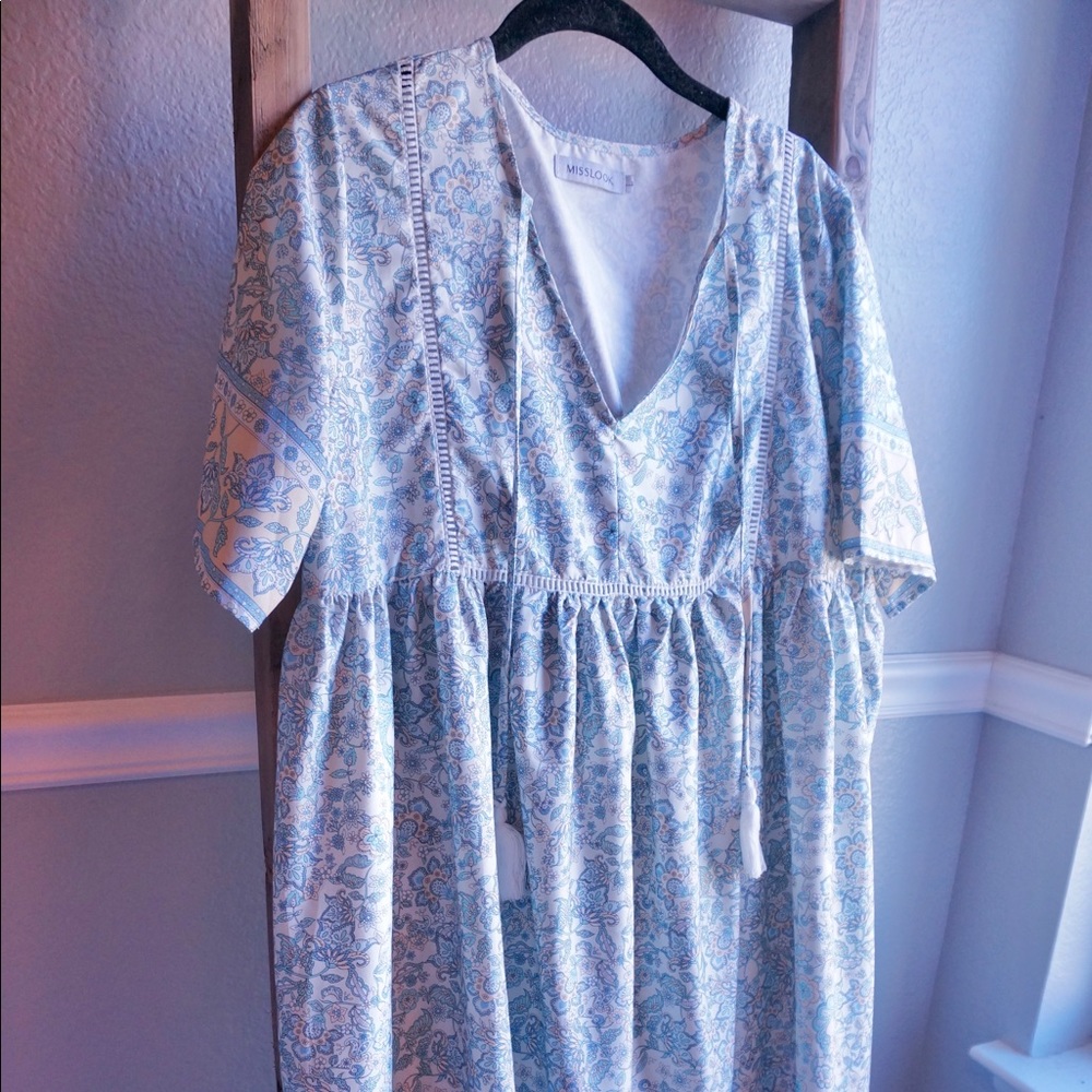 Paisley midi dress